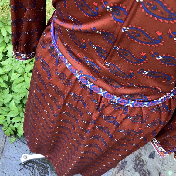 Vintage jersey dress The Wiley NY paisley s/m - Picture 8 of 16